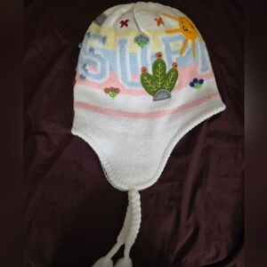 Brand New Supreme Felt Applique Earflap Beanie Very Limited Rare in White.